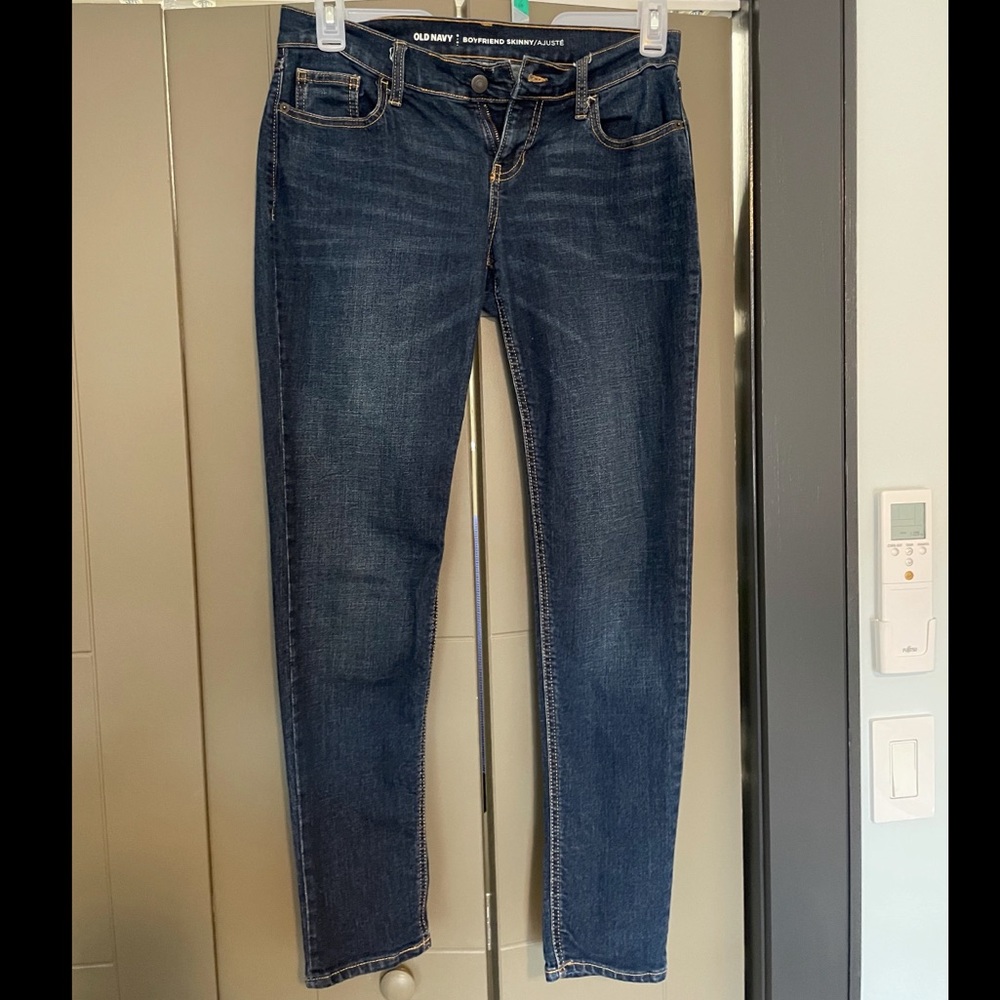Old Navy Boyfriend Skinny Crop Jeans, Sz 2R